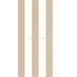   Caselio Basics vlies, vinyl anyagú fehér, barna színű csíkos modern tapéta