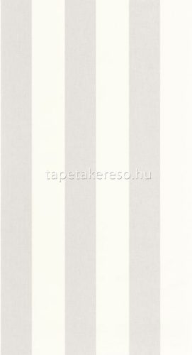 Caselio Basics vlies, vinyl anyagú fehér, szürke színű csíkos modern tapéta