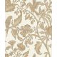 Casadeco Bali vlies, vinyl anyagú beige, barna színű ágas, virágos, madaras modern tapéta