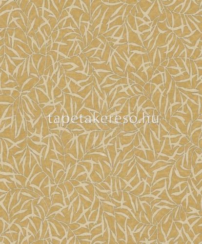 Casadeco Bali vlies, vinyl anyagú okker, beige színű leveles modern tapéta