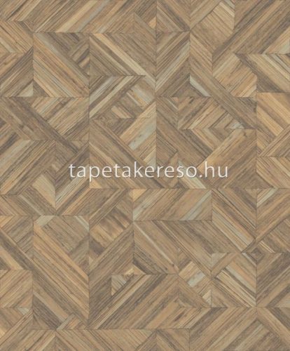 Casadeco Bali vlies, vinyl anyagú barna színű intarzia, famintás modern tapéta