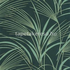   Casadeco BABYLONE vinyl, vlies anyagú zöld, arany színű leveles modern, natural tapéta