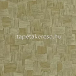   Casadeco BABYLONE vinyl, vlies anyagú zöld színű geometriai, kockás modern, natural tapéta