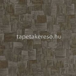   Casadeco BABYLONE vinyl, vlies anyagú barna színű geometriai, kockás modern, natural tapéta