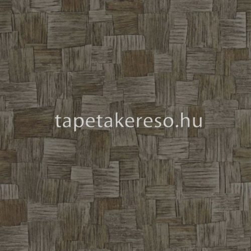 Casadeco BABYLONE vinyl, vlies anyagú barna színű geometriai, kockás modern, natural tapéta