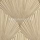Casadeco BABYLONE vinyl, vlies anyagú barna színű 3d, geometriai, leveles modern, natural tapéta