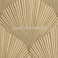   Casadeco BABYLONE vinyl, vlies anyagú barna színű 3d, geometriai, leveles modern, natural tapéta