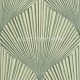 Casadeco BABYLONE vinyl, vlies anyagú beige, zöld színű 3d, geometriai, leveles modern, natural tapéta
