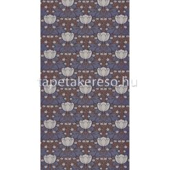   Casadeco BELLE EPOQUE vlies anyagú kék, ezüst, bronz színű virágos modern tapéta