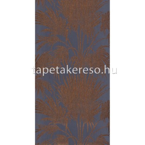 Casadeco BELLE EPOQUE vlies anyagú kék, bronz színű leveles modern tapéta