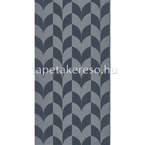 Casadeco BELLE EPOQUE vlies anyagú kék, arany színű art deco modern tapéta