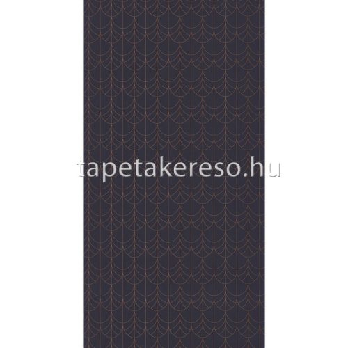 Casadeco BELLE EPOQUE vlies anyagú kék, bronz színű art deco modern tapéta