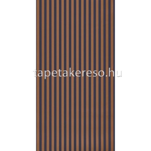 Casadeco BELLE EPOQUE vlies anyagú kék, bronz színű csíkos modern tapéta