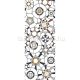 Casadeco BELLE EPOQUE vlies anyagú ezüst, arany, kék, barna, mustársárga színű körös, mandala modern poszter