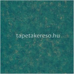   Caselio Béton vlies, vinyl anyagú zöld, arany színű betonhatású modern tapéta