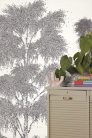 Caselio BALADE vlies anyagú fehér, fekete színű rajz, fás Modern panel