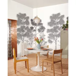   Caselio BALADE vlies anyagú fehér, fekete színű rajz, fás Modern panel