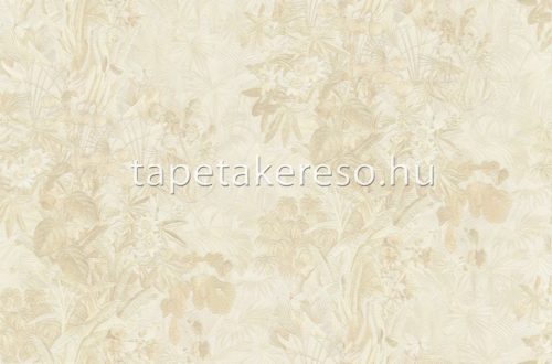 Emiliana Parati Blumarine 5 vinyl, vlies anyagú vajszínű, beige színű virágos, leveles, pillangós modern tapéta