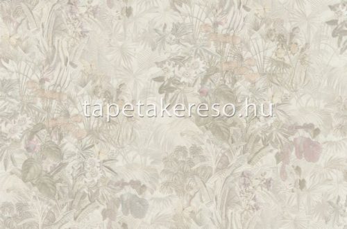 Emiliana Parati Blumarine 5 vinyl, vlies anyagú beige, rózsaszín, zöld színű virágos, leveles, pillangós modern tapéta