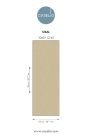 Caselio Borneo vlies, vinyl anyagú, beige színű, szövethatású, egyszínű, Modern tapéta