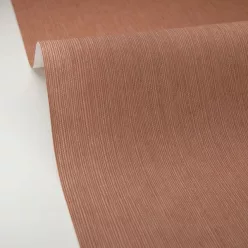   Caselio Borneo vlies, vinyl anyagú, terrakotta színű, szövethatású, egyszínű, Modern tapéta