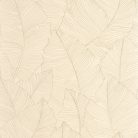 Caselio Borneo vlies, vinyl anyagú, beige színű, leveles, Modern tapéta