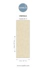 Caselio Borneo vlies, vinyl anyagú, beige színű, leveles, Modern tapéta