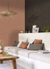Caselio Borneo vlies, vinyl anyagú, szürke, beige színű, leveles, Modern tapéta