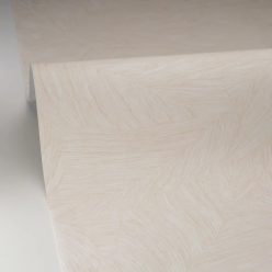   Caselio Borneo vlies, vinyl anyagú, beige színű, leveles, Modern tapéta