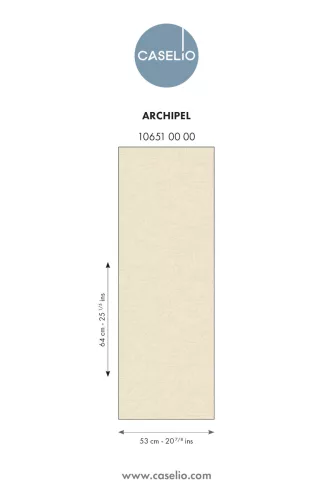 Caselio Borneo vlies, vinyl anyagú, beige színű, leveles, Modern tapéta