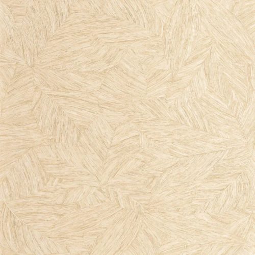 Caselio Borneo vlies, vinyl anyagú, beige színű, leveles, Modern tapéta