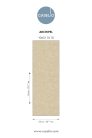 Caselio Borneo vlies, vinyl anyagú, beige színű, leveles, Modern tapéta