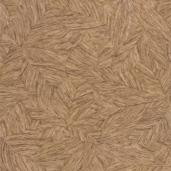   Caselio Borneo vlies, vinyl anyagú, barna színű, leveles, Modern tapéta