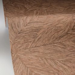   Caselio Borneo vlies, vinyl anyagú, barna színű, leveles, Modern tapéta