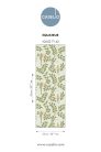 Caselio Borneo vlies, vinyl anyagú, zöld, barna színű, madaras, leveles, Modern tapéta