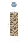 Caselio Borneo vlies, vinyl anyagú, szürke, barna színű, leveles, Modern tapéta