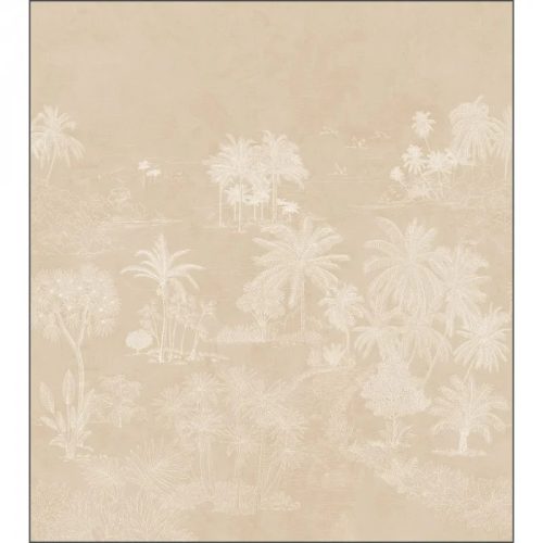 Caselio Borneo vlies  anyagú, fehér, beige  színű, fás, Modern poszter