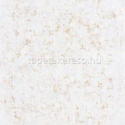   Caselio Beton 2 vlies, vinyl anyagú fehér, arany színű foltos, betonhatású modern tapéta