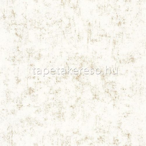 Caselio Beton 2 vlies, vinyl anyagú fehér, arany színű foltos, betonhatású modern tapéta