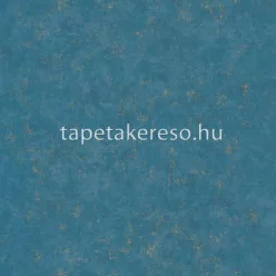   Caselio Beton 2 vlies, vinyl anyagú türkiz, arany színű foltos, betonhatású modern tapéta