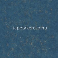   Caselio Beton 2 vlies, vinyl anyagú kék, arany színű foltos, betonhatású modern tapéta