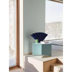   Boras Graphics vlies anyagú, fehér, zöld színű, geometriai, Modern tapéta