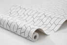 Boras Graphics vlies anyagú, fekete, fehér színű, geometriai, Modern tapéta