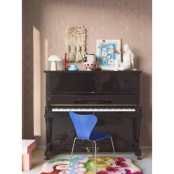   Boras Graphics vlies anyagú, arany, barack színű, geometriai, Modern tapéta