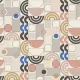 Boras Graphics vlies anyagú, fekete, fehér, kék, rózsaszín színű, geometriai, Modern tapéta
