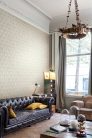 Khroma Cabinet vlies anyagú beige, fehér színű geometriai modern tapéta