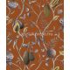 Khroma Cabinet vlies anyagú narancssárga, lila, barna, beige színű növényes modern tapéta