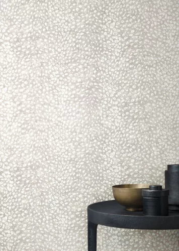 Khroma Cabinet vlies anyagú beige, ezüst, fémes színű bőrmintás modern tapéta