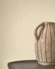 Casadeco Caractere, vlies, vinyl anyagú, beige színű, egyszínű, textilhatású, Modern tapéta