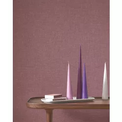   Casadeco Caractere, vlies, vinyl anyagú, lila színű, egyszínű, textilhatású, Modern tapéta